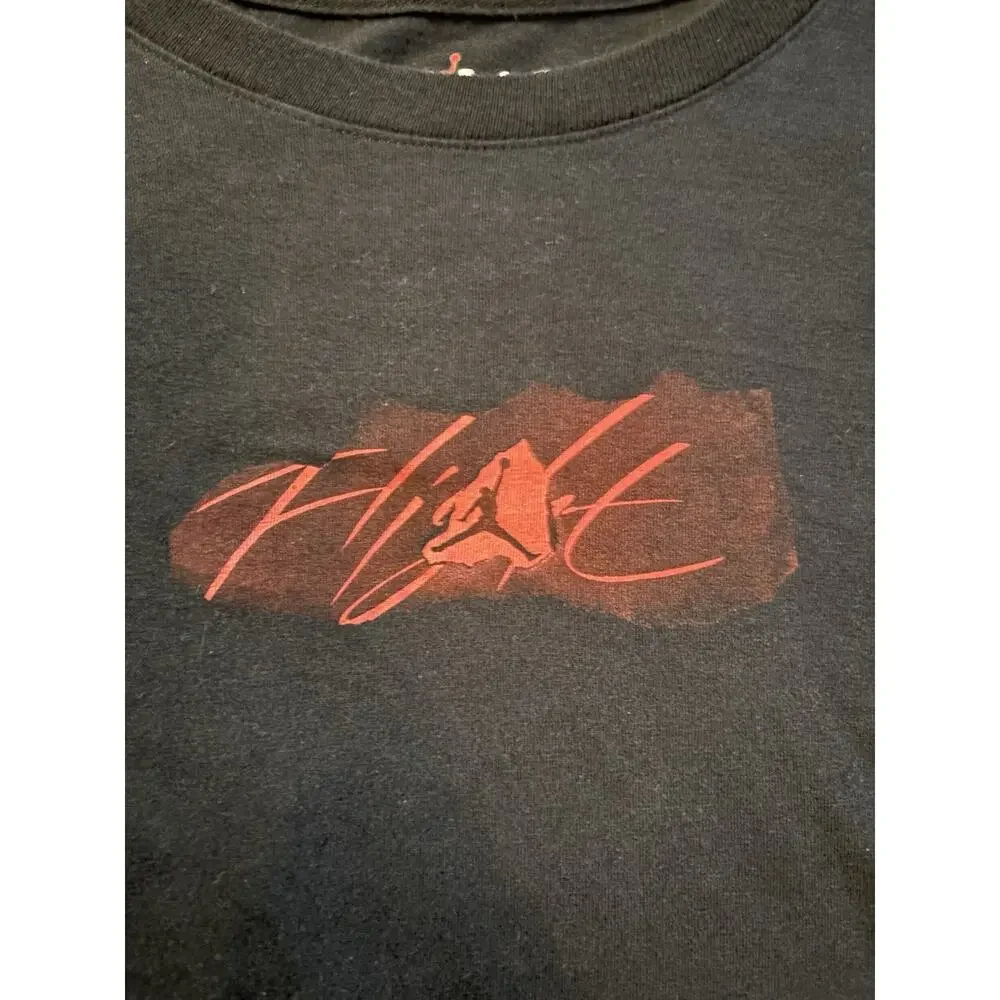 Vintage Y2K Jordan Brand Long Sleeve Shirt Black Red Jumpman Men’s Medium